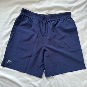 lightly worn fablectics blue men’s shorts